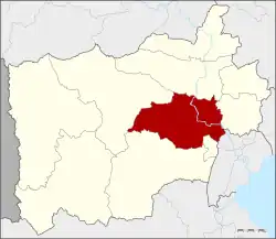 Karte von Ratchaburi, Thailand, mit Mueang Ratchaburi