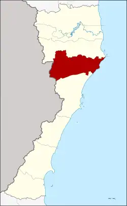 Karte von Prachuap Khiri Khan, Thailand, mit Kui Buri