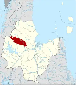 Karte von Surat Thani, Thailand, mit Vibhavadi