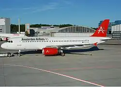 Ein Airbus A320-200 der Amsterdam Airlines