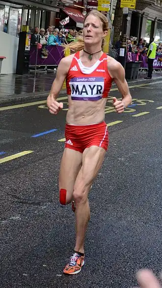 Andrea Mayr – Rang elf in ihrem Vorlauf in 10:07,61&nbsp;min und damit nicht im&nbsp;Finale