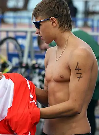 Andrei Brjuchankow beim Europacup-Triathlon in Antalya, 2011