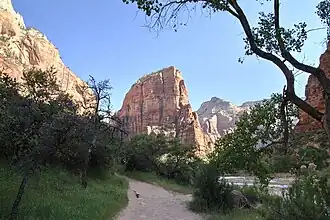 Angels Landing, von Südwesten gesehen