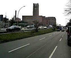 Blick von der Nordrampe zur Brücke