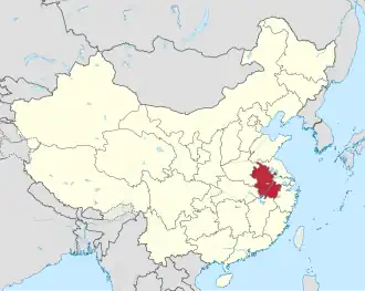 Lage von Ānhuī Shěng in China