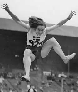 Ann-Britt Leyman – hier im Weitsprung – kam auf den vierten&nbsp;Platz