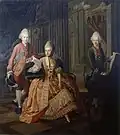 Anna Amalia, Herzogin von Sachsen-Weimar-Eisenach, Erbprinz Carl August und Prinz Friedrich Ferdinand Constantin, 1773/74