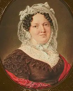 Seine Frau Anna Henriette Goßler (1771–1836), älteste Tochter von Johann Hinrich Gossler und Elisabeth Berenberg
