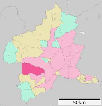 Lage Annakas in der Präfektur