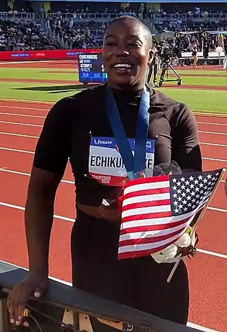 Annette Echikunwoke bei den US Olympic Trials 2024
