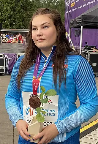 Anni-Linnea Alanen bei den U23-Europameisterschaften 2023 in Espoo