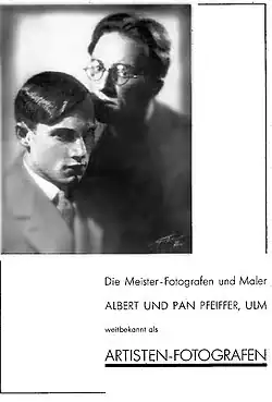 Zeitschriften-Anzeige Künstler-Brüder Pfeiffer