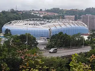 Blick auf das Stadion im Juni 2019