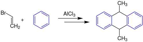 Anschütz-Anthracen-Synthese Übersichtsreaktion V1