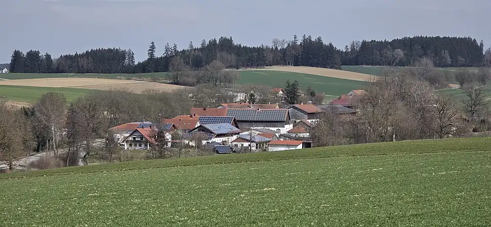 Ortsansicht Polzing von Westsüdwest