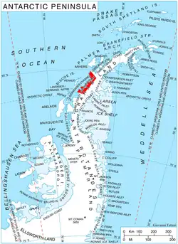 Karte von Graham-Küste