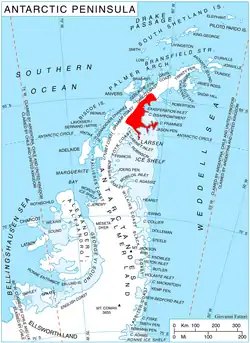 Lage der Oskar-II.-Küste