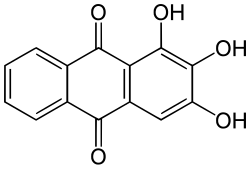 Strukturformel von 1,2,3-Trihydroxyanthrachinon