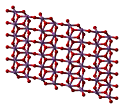Struktur von Antimon(V)-oxid