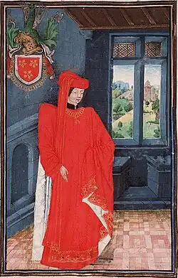 Antoine de Vergy im Ornat des Ordens vom Goldenen Vlies