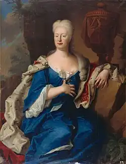 Porträt der Antoinette Amalie von Braunschweig-Wolfenbüttel (Gemälde von Christorf Bernhard Francke)