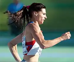 Antonina Kriwoschapka, 2009 WM-Dritte und 2010 EM-Dritte, verpasste als Vierte Bronze um 21&nbsp;Hundertstelsekunden