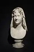 Büste der Juliette Récamier von Antonio Canova, 1813.