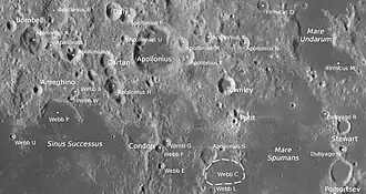 Apollonius und Umgebung (LROC-WAC)