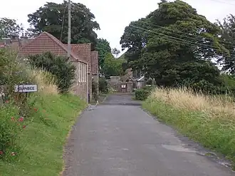 Ortseinfahrt von Carnbee