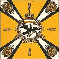 Abbildung einer preußischen Regimentsfahne