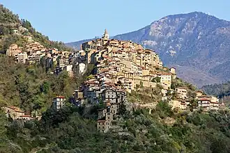 Panoramaansicht von Apricale