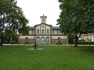 Ehemaliges Badhaus der Arbeitersiedlung Kuchen, 2014.