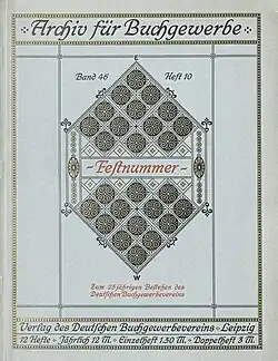 Titelblatt mit Schriftzug „Festnummer“ vor einem Parkettmuster