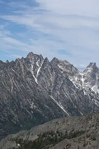 Der Argonaut Peak von Südwesten