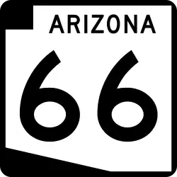 Straßenschild der Arizona State Route 66