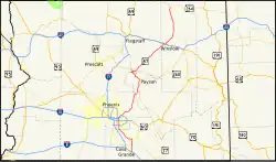 Karte der Arizona State Route 87