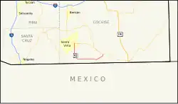 Karte der Arizona State Route 92