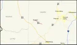 Karte der Arizona State Route 96