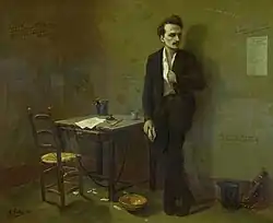 Armand Gautier: Henri Rochefort im Gefängnis von Mazas, 1871