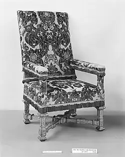 Armstuhl, letztes Viertel d. 17. Jhd., Metropolitan Museum of Art, New York