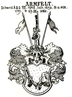 Stammwappen derer von Armfelt in Siebmachers Wappenbüchern