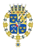 Carl Johans Wappen als Prinz von Sweden