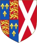 Wappen Anne Neville als Königin von England (vereinfacht).