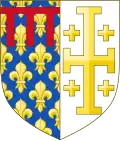 1277 kaufte Karl die Rechte am Königreich Jerusalem und ergänzte entsprechend sein Wappen.