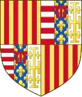 Wappen der Könige von Neapel und Titularkönige von Jerusalem aus dem Haus Trastámara