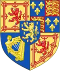 1694–1702 Wappen unter Wilhelm III. (Schottische Version)