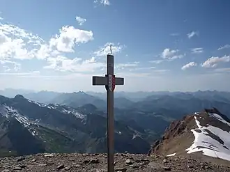 Blick vom Gipfel des Arpelistocks auf die Berner Alpen