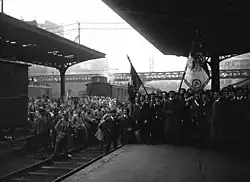 Ankunft der Straßburger Studenten in Paris in 1919 (2)