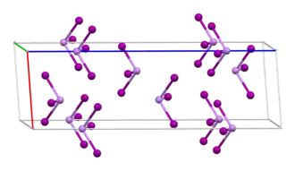 Kristallstruktur von Arsen(III)-iodid