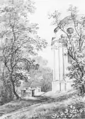 Kreidezeichnung der Kapelle (Stephan Stengel 1801)